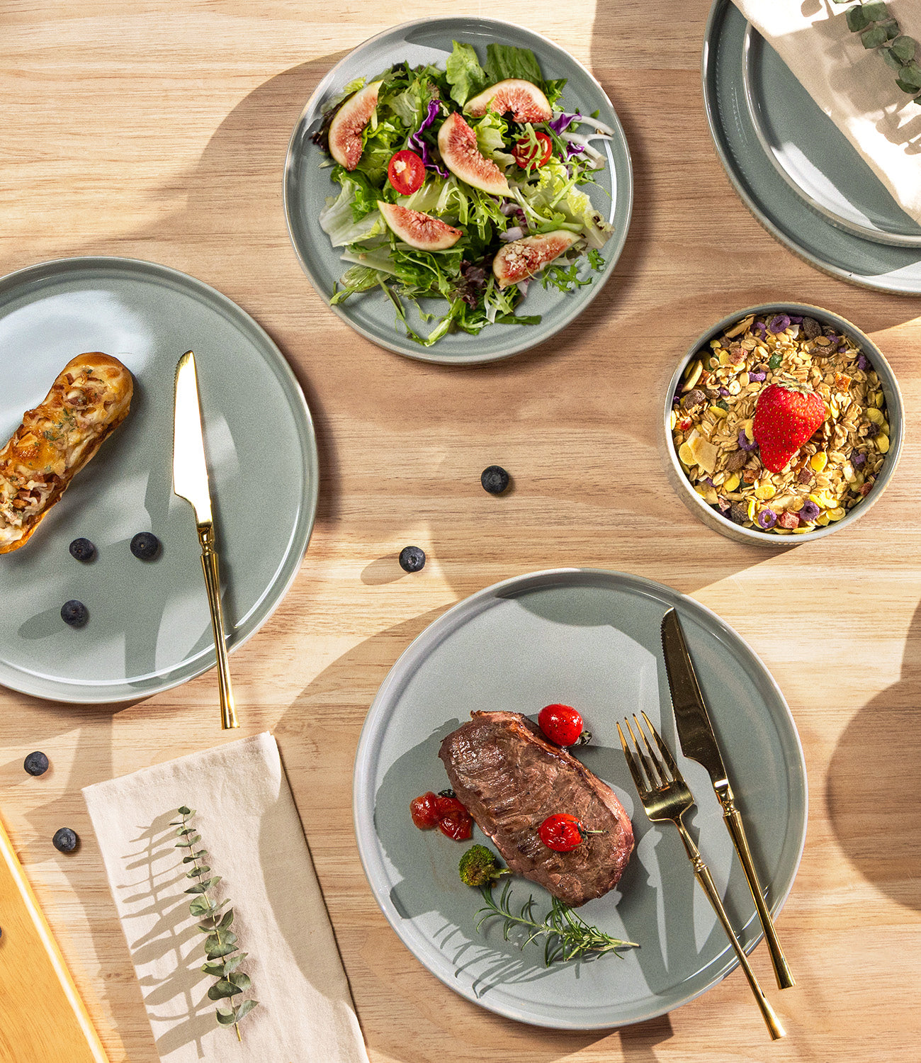 TheTerra 401 Dinnerware Sets for 4,Desert Sage